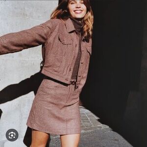 Rouje Denise wool mini skirt size 38